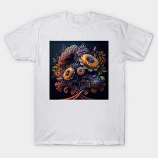 A Fractal Bouquet of Flowers T-Shirt